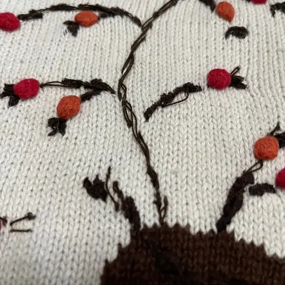 Candid Women's Leaf Pattern Cardigan Sweater - Multicolor - Picture 3 of 6